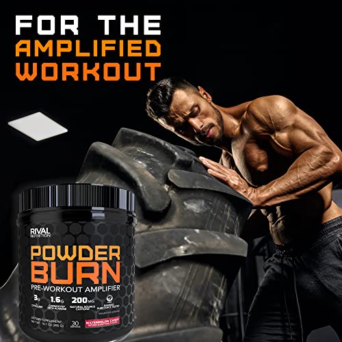Rivalus Powder Burn - Watermelon Candy, 0.8 Pound - Intense Pre-Workout Energy Rivalus buy supplements canada