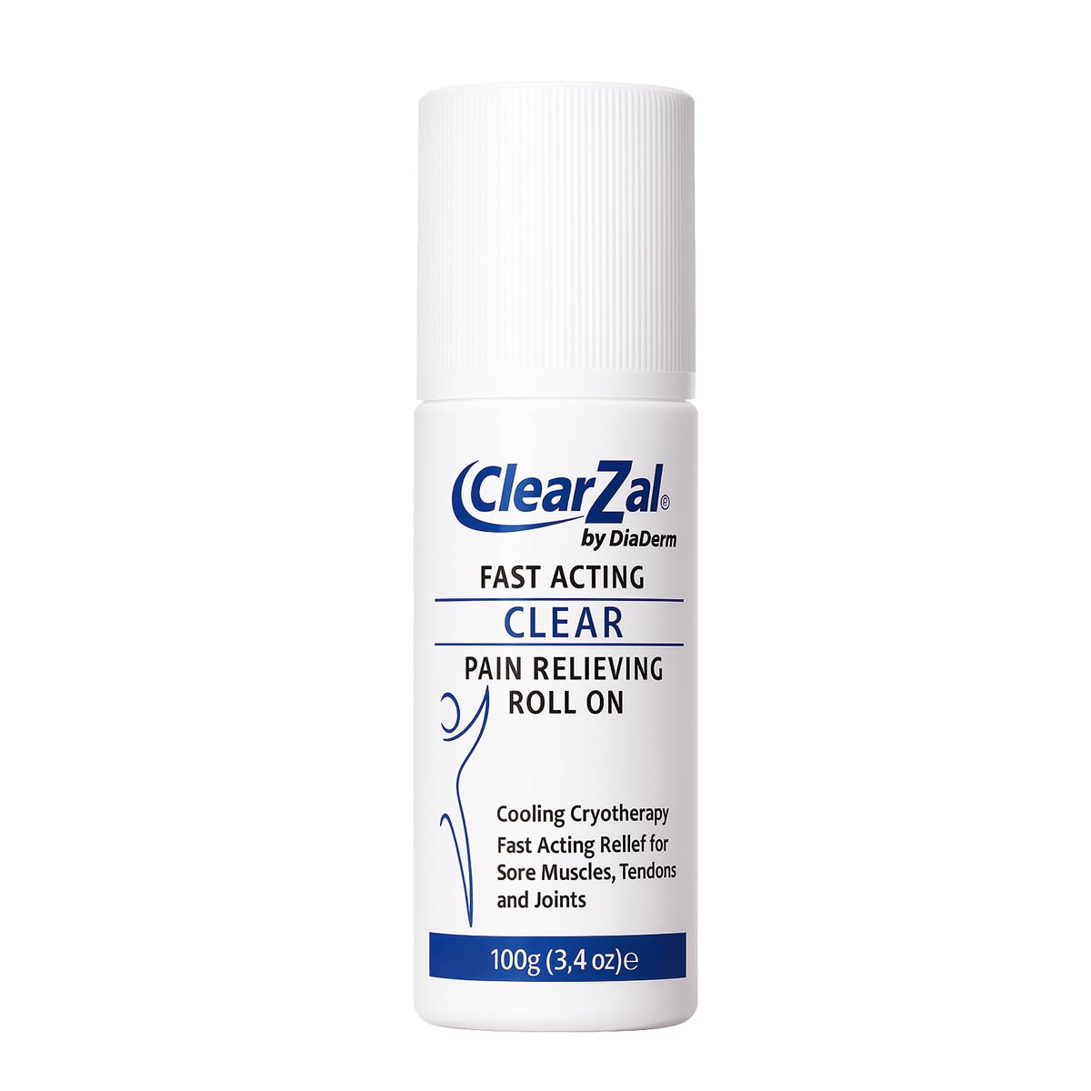ClearZal Fast Acting Clear Pain Relieving Roll On Cooling Relief of Joint Pain, Muscle Pain, Muscle Soreness, and Swelling from Bruises or Injury - Non-Greasy - Homeopathy, 3.4oz Made in USA Clearzal buy supplements canada