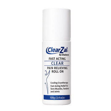 ClearZal Fast Acting Clear Pain Relieving Roll On Cooling Relief of Joint Pain, Muscle Pain, Muscle Soreness, and Swelling from Bruises or Injury - Non-Greasy - Homeopathy, 3.4oz Made in USA Clearzal buy supplements canada