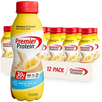 Premier Protein Shake, Bananas & Cream, 30g Protein, 1g Sugar, 24 Vitamins & Minerals Premier Protein buy supplements canada
