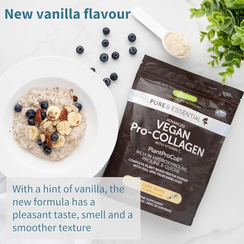 Vegan Collagen Powder, Natural Vanilla Flavour, Plant-Based Peptide Protein Supplement Igennus Healthcare Nutrition buy supplements canada