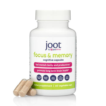 Just Thrive Focus & Memory Capsules – Nootropic Brain Supplement for Clarity, Concentration, Memory Support, & Energy – Citicoline, Lion’s Mane, Vitamins B12 & D3 Just Thrive buy supplements canada