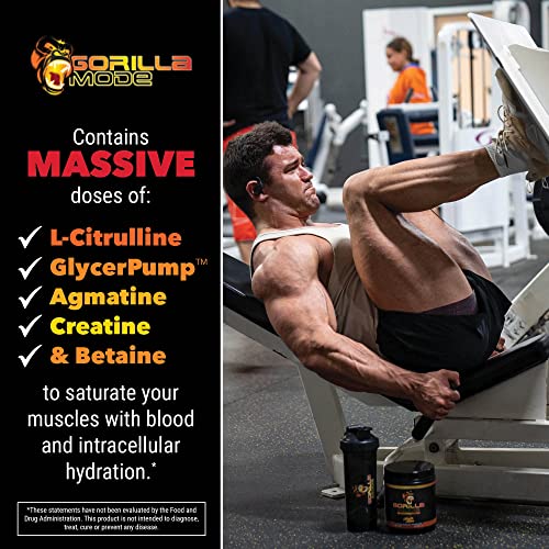 Gorilla Mode Pre Workout - Massive Pumps · Laser Focus · Energy · Power - L-Citrulline Gorilla Mind buy supplements canada