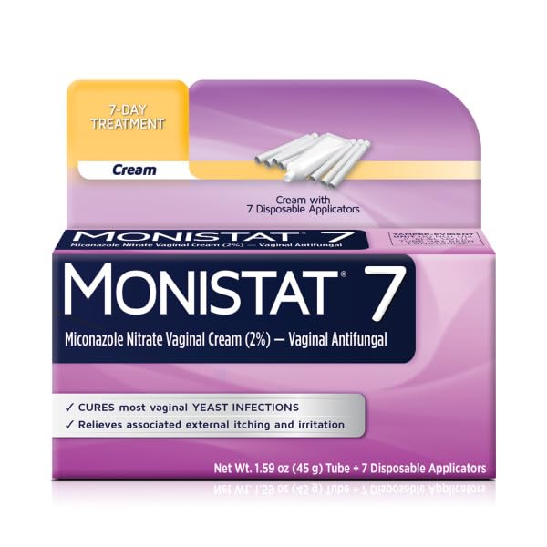 Monistat 7 Vaginal Cream with Tube Plus 7 Disposable Applicators, Anti-Fungal, For Most Vaginal Yeast Monistat buy supplements canada