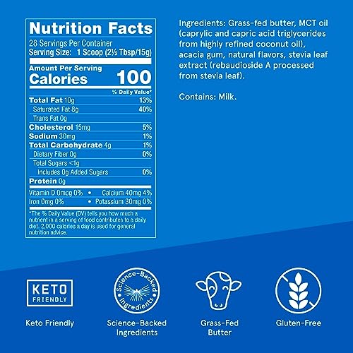 Bulletproof French Vanilla Creamer, 14.8 Ounces, Keto Coffee Creamer with MCT Oil Bulletproof buy supplements canada