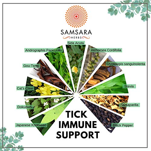 Samsara Herbs Tick Immune Support - The Original Herbal Formula (240 Capsules) Samsara Herbs buy supplements canada