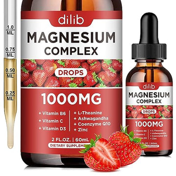 Triple Magnesium Complex Supplement, Magnesium Glycinate, Blend, Citrate Liquid Drops dilib buy supplements canada