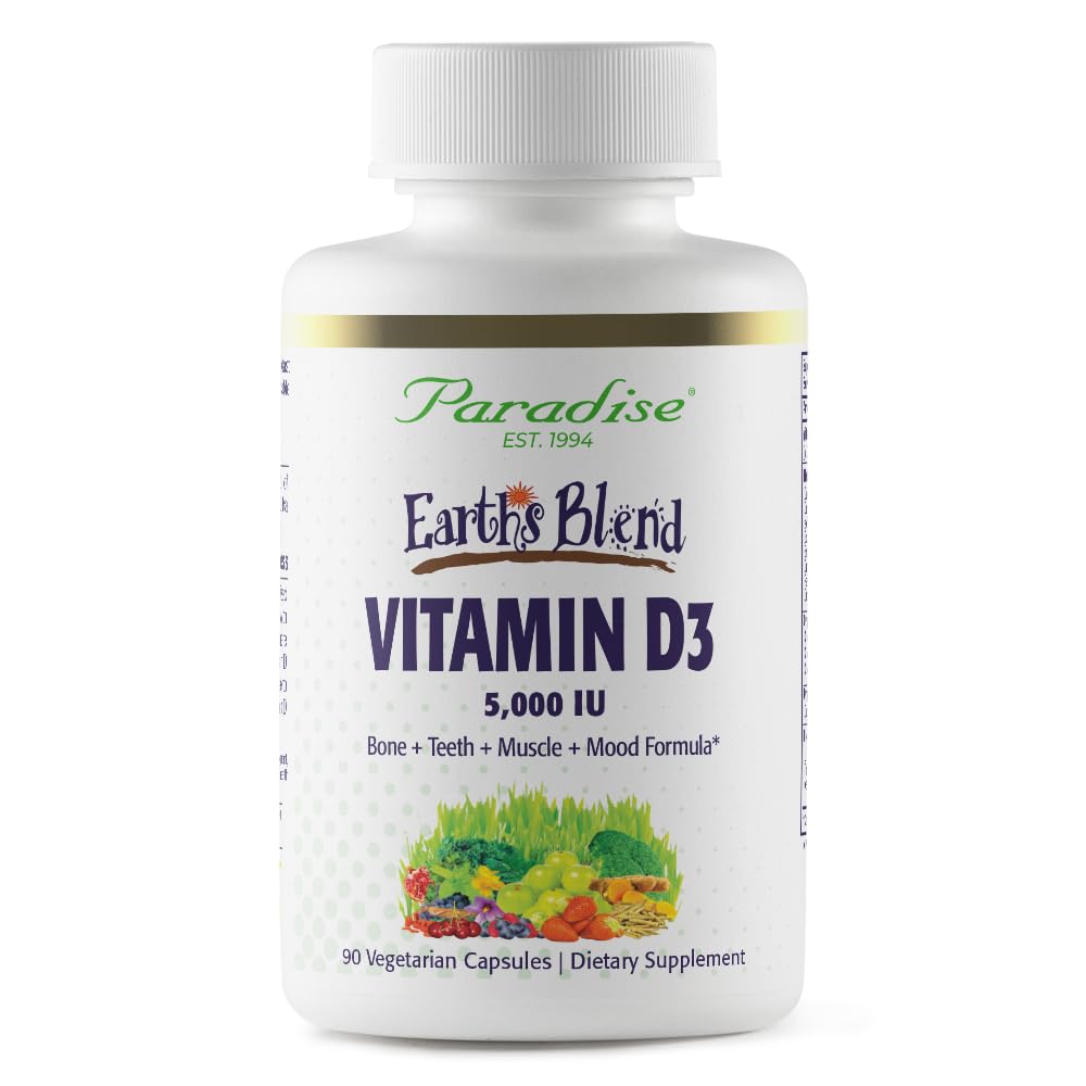 Paradise Herbs Earth's Blend Vitamin D3, Superfoods Base of Probiotics and Organic Alkalizing Greens, Veggies & Berries, 90 Vegetarian Capsules Paradise Herbs buy supplements canada
