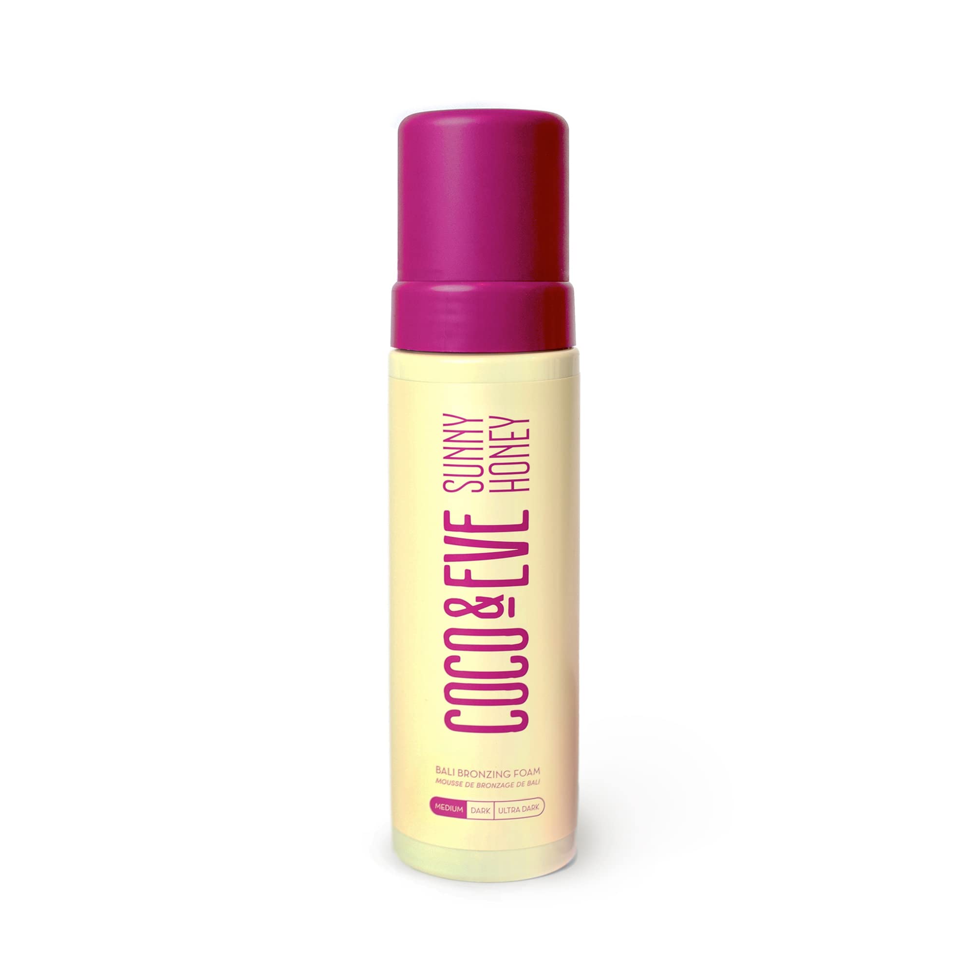 Coco & Eve Sunny Honey Self Tanner Foam - (Medium) Fast Drying, Streak-Free Sunless Tanning Mousse, Tropically Scented Lightweight Natural Looking Tan Coco & Eve buy supplements canada