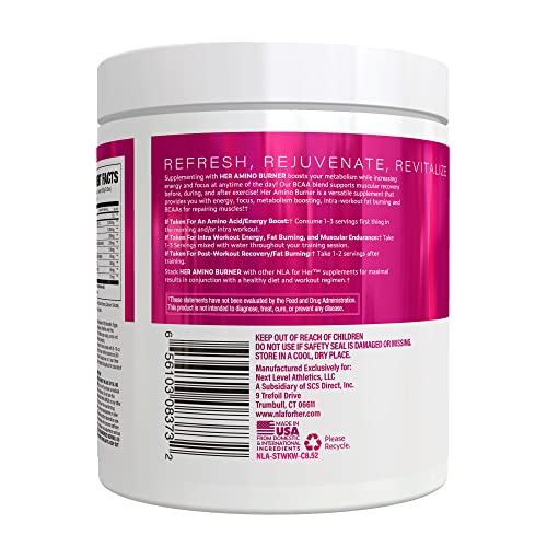 Her Thermogenic Amino Women's Pre Post & Intra Workout Booster (Strawberry Kiwi,30 Servings) NLA for Her buy supplements canada