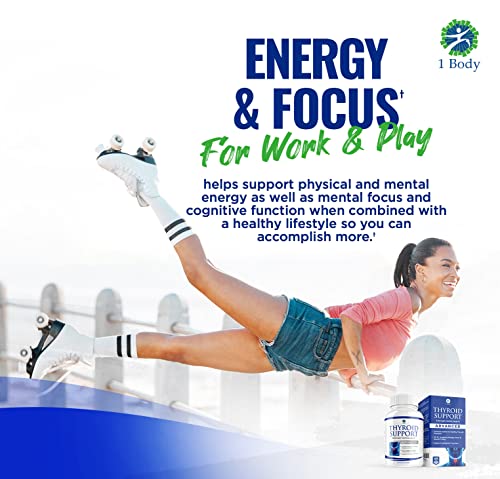 1 Body Thyroid Support Supplement with Iodine - Energy & Focus Support 1 Body buy supplements canada