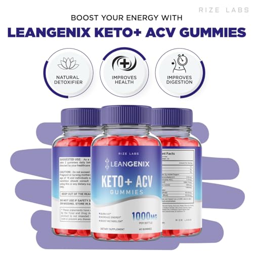 (3 Pack) Leangenix Keto ACV Gummies, Leangenix Keto + ACV for Advanced Weight Loss rize labs buy supplements canada