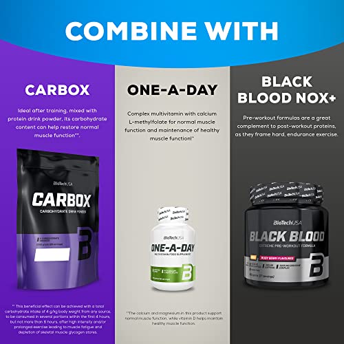 BioTechUSA 100% Pure Whey | Protein Powder with BCAA and Glutamine | Gluten-Free, Palm Oil Free BioTechUSA buy supplements canada