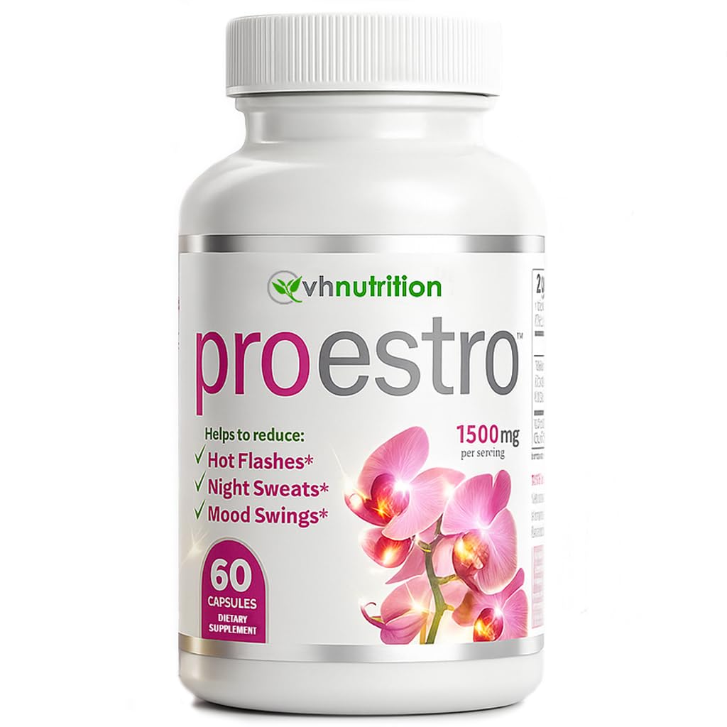 VH Nutrition PROESTRO | Estrogen Support* Supplement for Women | Extra Strength Hormone Balance* for Her | 60 Capsules in Easy to Swallow Pills VH Nutrition buy supplements canada