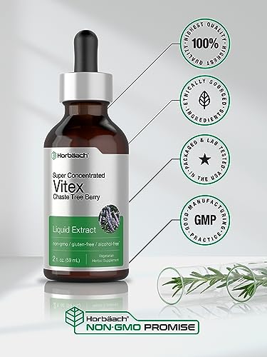 Vitex Berry Chasteberry Extract | 2 fl oz | Super Concentrated | Alcohol Free Chaste Tree Horbäach buy supplements canada