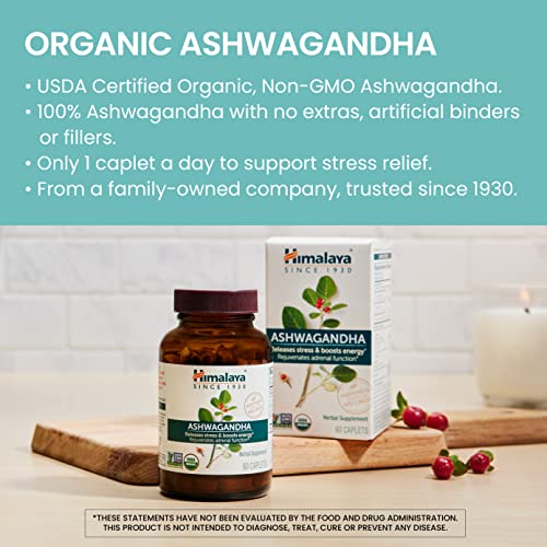 Himalaya Organic Ashwagandha, 60 Day Supply, Herbal Supplement for Stress Relief Himalaya buy supplements canada