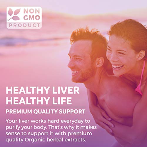 Organic Liver Cleanse Detox & Repair (Vegan, Non-GMO) Milk Thistle Extract (80% Silymarin) PURE CO buy supplements canada