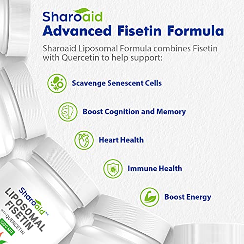 Sharoaid Liposomal Fisetin with Quercetin Supplements 1200 mg per Serving,High Absorpti Sharoaid buy supplements canada