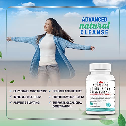 SWISSLIFE FOREVER Colon 15 Day Quick Cleanse, Advanced Gut Cleanse Detox, Improves SWISSLIFE FOREVER buy supplements canada