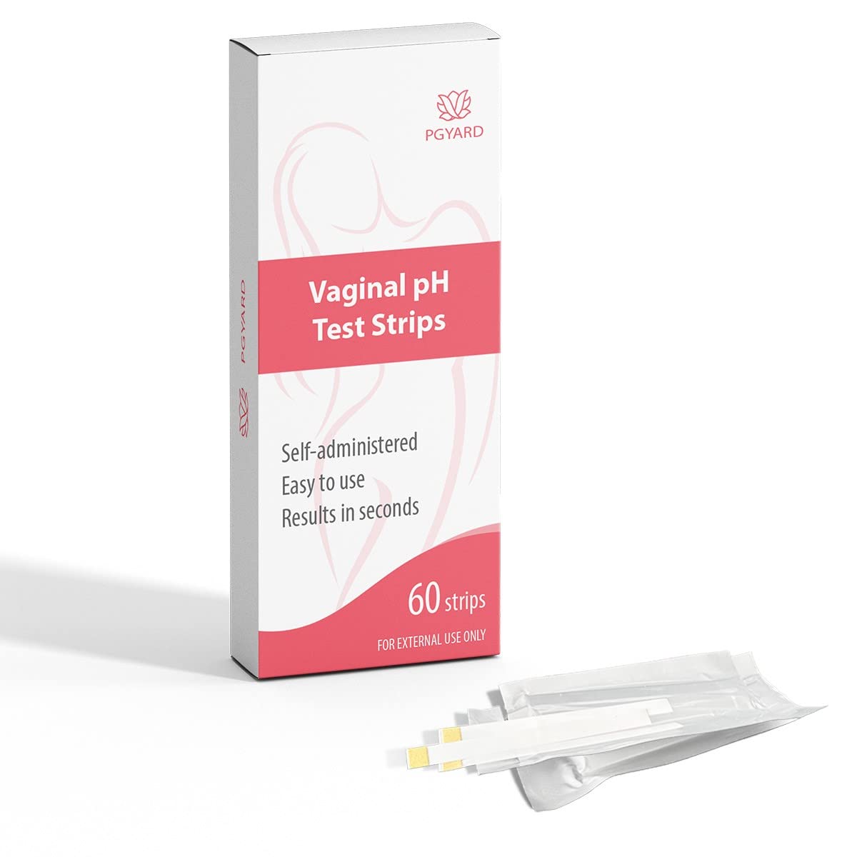 [60 Pack] PGYARD Vaginal Health pH Test Strips, Feminine pH Test, Value Pack PGYARD buy supplements canada