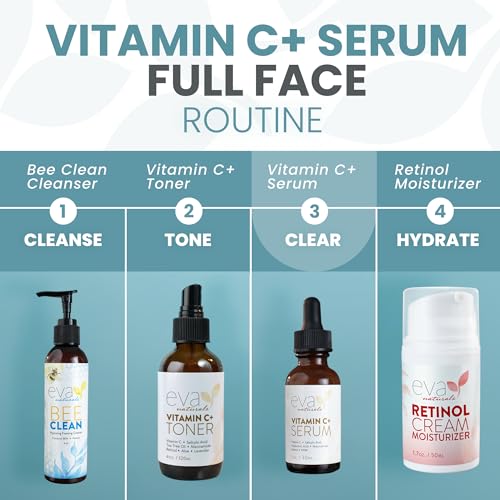Eva Naturals Vitamin C Face Serum With Hyaluronic Acid - Anti Aging Serum Eva Naturals buy supplements canada