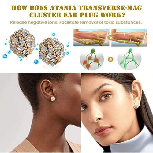 Dorina Ear Acupressure Magnetherapy Detoxi Earrings Set,Magnetic Lymphatic Cubic Zirconia Atiptu buy supplements canada