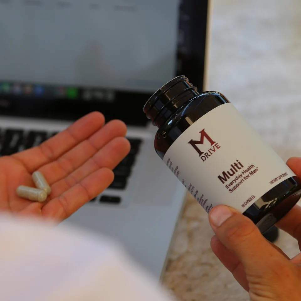 Mdrive Multivitamin for Men, Daily Multivitamin - Immune Health Support from Zinc, Selenium, Manganese & Vitamin D, Enzymes for Digestive Support, CoQ10 for Energy and Vitamin K2, 90 Capsules Mdrive buy supplements canada