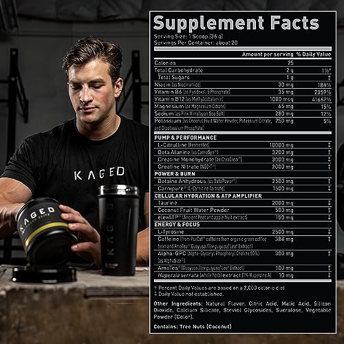Kaged High Stimulant Pre Workout Powder | Fruit Punch | Pre-Kaged Elite | L-Citrulline Kaged buy supplements canada