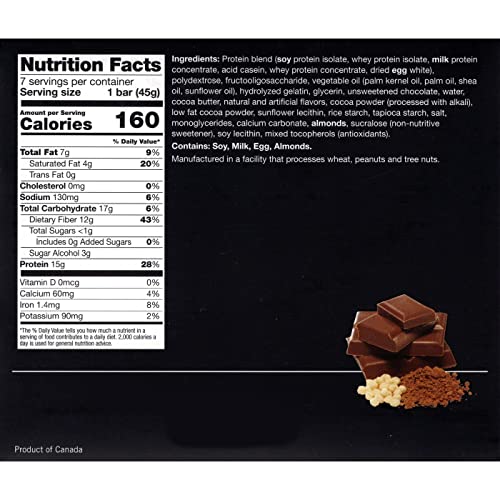 ProtiWise – High Protein 15g Bar | 7/Box | Weight Loss, Diet, KETO Friendly, Hunger Control ProtiWise - By Doctors Weight Loss buy supplements canada