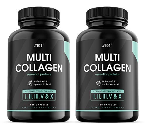 Multi Collagen Protein Capsules - Types I, II, III, V & X - Wild Caught Marine, Grass Fed Bovine, Eggshell & Free-Range Chicken Collagen Powder Revive Naturals buy supplements canada