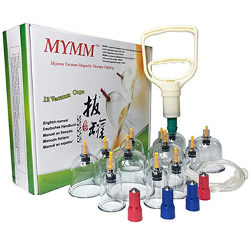 MYMM 12 Cupping Cups Sets Biomagnetic Traditional Professional Chinese Therapy Massage MYMM buy supplements canada
