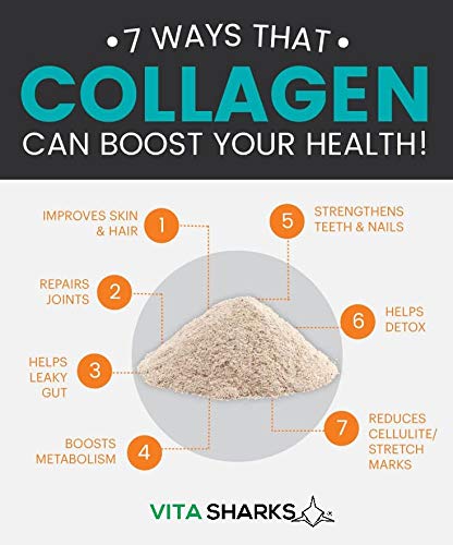 VitaBalance Collagen+ 60 Capsules for Skin, Hair, Nails, Joints & Connective Tissue Vita Sharks buy supplements canada
