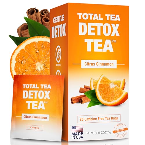 Total Tea SIimming Detox Tea Caffeine Free - 25 Day Detox Tea - Herbal Tea Total Tea buy supplements canada