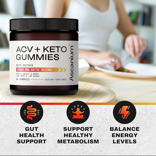 Ascanium Keto ACV Gummies 1500mg - Low-Sugar & Low-Carbs Apple Ascanium buy supplements canada