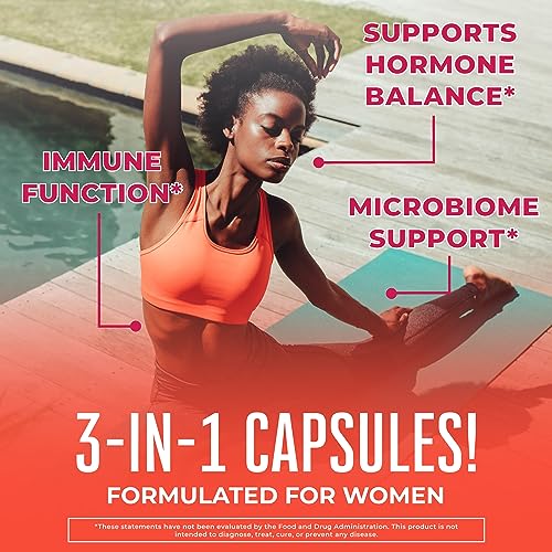 MaryRuth's 3-in-1 Daily Health Probiotics for Women | Clinically Tested | Hormone Support MaryRuth Organics buy supplements canada