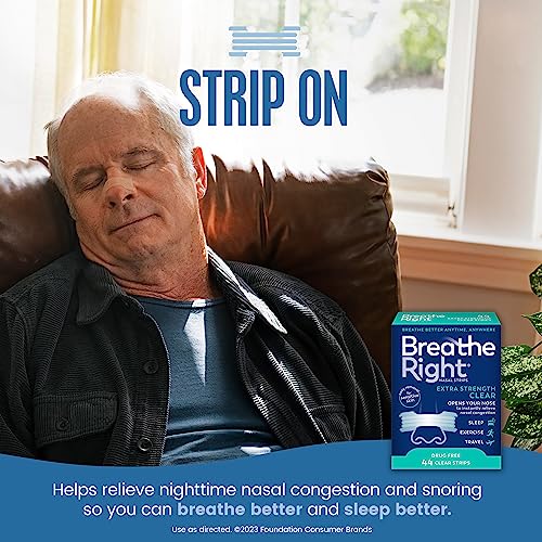Breathe Right Nasal Strips | Extra Strength | Clear | For Sensitive Skin Breathe Right buy supplements canada