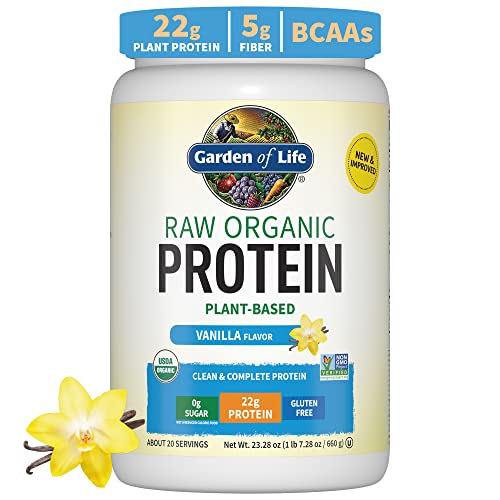 Garden of Life Organic Vegan Vanilla Protein Powder 22g Complete Plant Based Raw Protein Garden of Life buy supplements canada