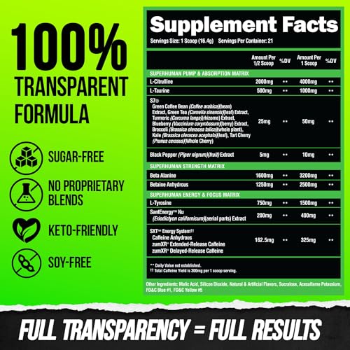 ALPHA LION Superhuman Pre Workout Powder, Beta Alanine, L-Taurine & Tri-Source Caffeine ALPHA LION buy supplements canada