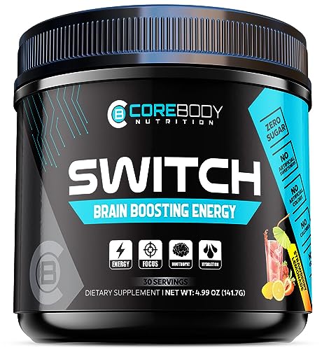 Switch, Brain Boosting Nootropic Energy Supplement, Increase Mental Focus & Cognitive CoreBody Nutrition buy supplements canada