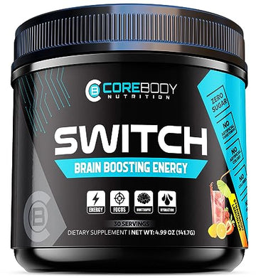 Switch, Brain Boosting Nootropic Energy Supplement, Increase Mental Focus & Cognitive CoreBody Nutrition buy supplements canada