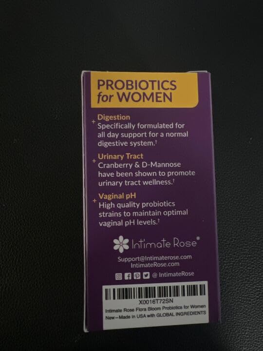 Intimate Rose Combo Pack! Flora Bloom Probiotics for Women (One Bottle) and Boric Balance Boric Acid Intimate Rose buy supplements canada