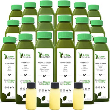 Raw Fountain 7 Day Green Juice Cleanse, All Natural Raw, Vegan Detox, Cold Pressed Raw Fountain buy supplements canada