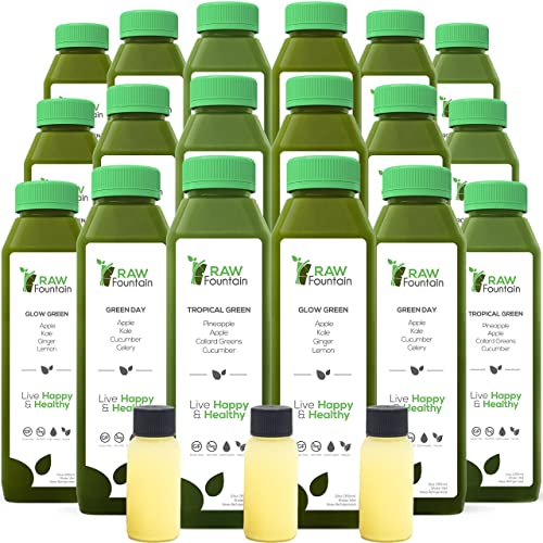 Raw Fountain 7 Day Green Juice Cleanse, All Natural Raw, Vegan Detox, Cold Pressed Raw Fountain buy supplements canada