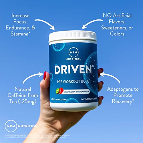 MRM Nutrition Driven Pre-Workout Powder | Mixed Berry Flavored | 125mg Caffeine | Pure MRM buy supplements canada