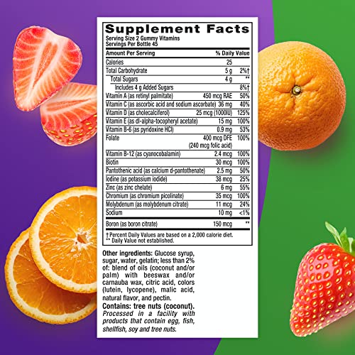 Vitafusion Multivitamin Plus Beauty – 2-in-1 Benefits – Adult Gummy with Hair, Skin & Nails Vitafusion buy supplements canada