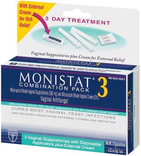 Monistat 3 Vaginal Antifungal Combination Pack, 3 Suppositories with Disposable Applicators Monistat buy supplements canada
