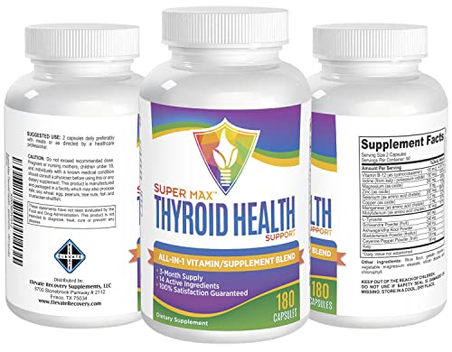 3-Month Thyroid Support Supplement (All-in-1 Formula) with 14 Active Ingredients Elevate Recovery Supplements buy supplements canada