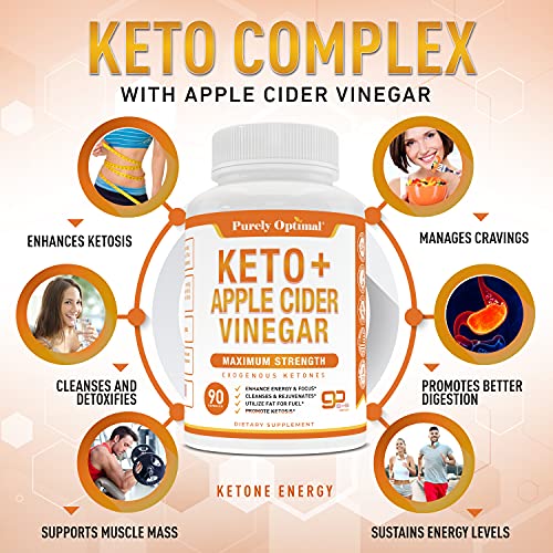 Purely Optimal Keto BHB + Apple Cider Vinegar Capsules with The Mother - Keto Diet Purely Optimal buy supplements canada
